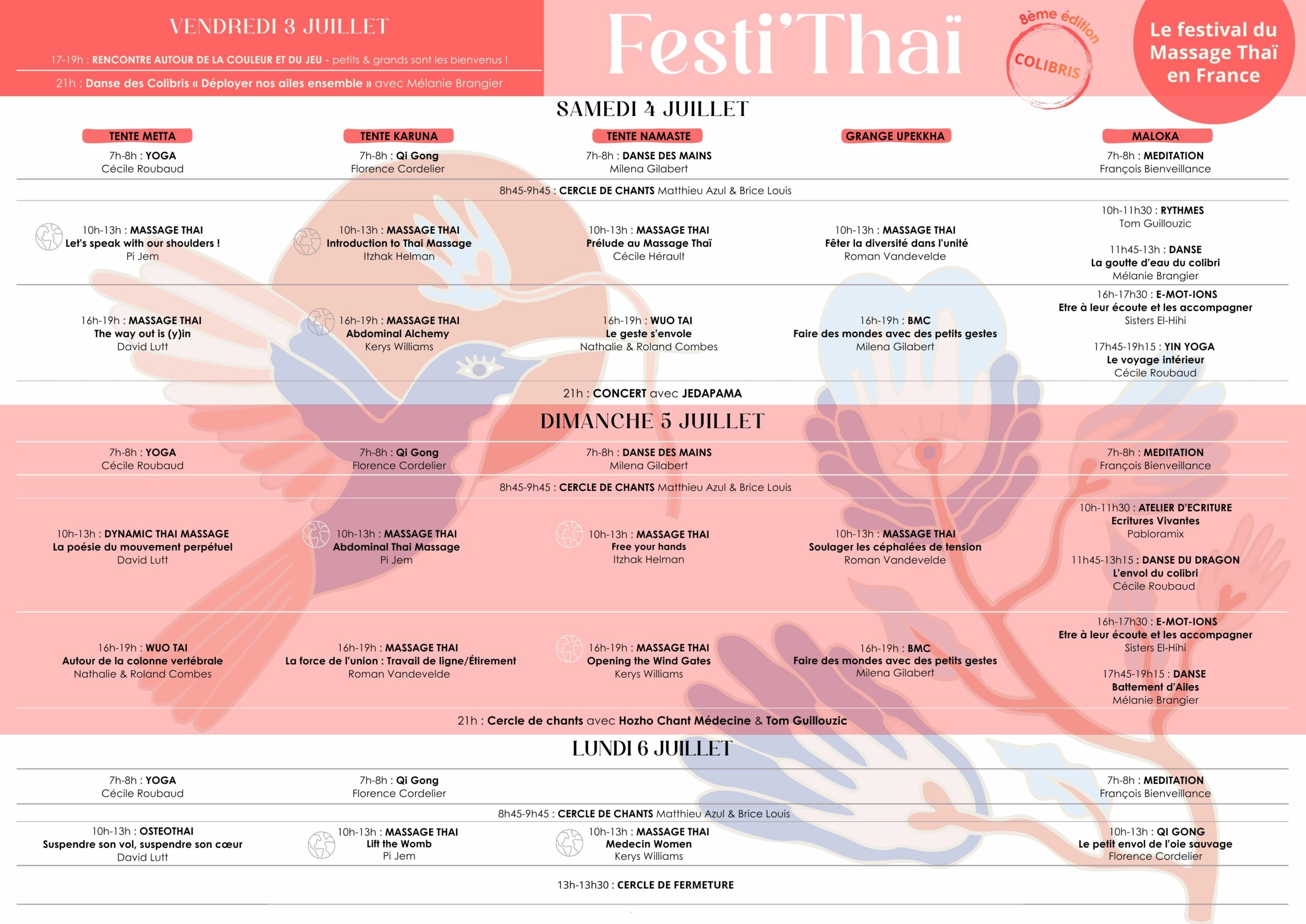 Corail rouge clair 2026 - OFF - Affiche A0 - Programme FestiThai v1